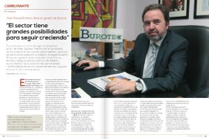 Entrevista al director general de Burotec en la revista “estaciones de servicio”